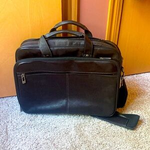 Heritage brief case never used genuine leather